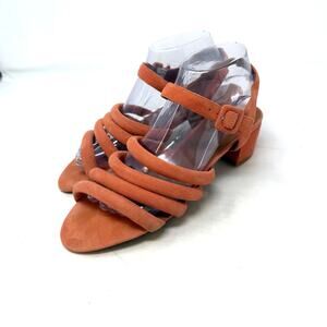 Jeffrey Campbell for Free People Peach Suede Strappy Sandals Size 10